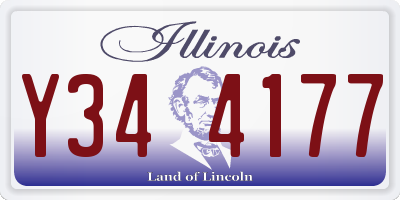 IL license plate Y344177