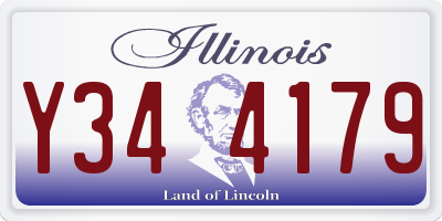 IL license plate Y344179