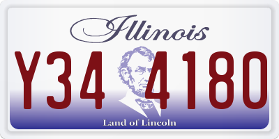 IL license plate Y344180