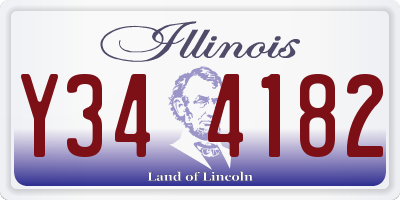 IL license plate Y344182
