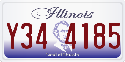 IL license plate Y344185