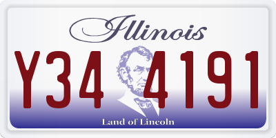 IL license plate Y344191