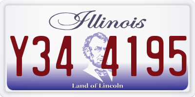 IL license plate Y344195