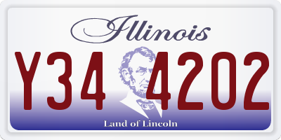 IL license plate Y344202