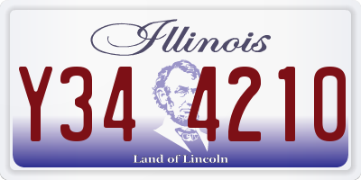 IL license plate Y344210
