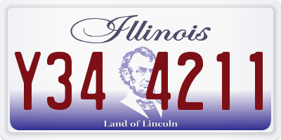 IL license plate Y344211