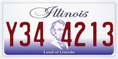 IL license plate Y344213