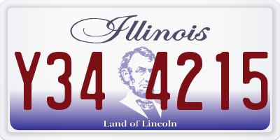 IL license plate Y344215