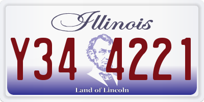 IL license plate Y344221