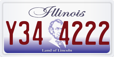 IL license plate Y344222