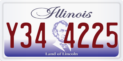 IL license plate Y344225