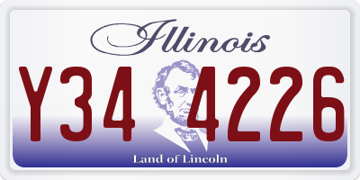 IL license plate Y344226