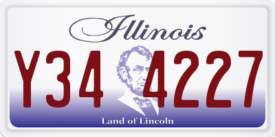 IL license plate Y344227