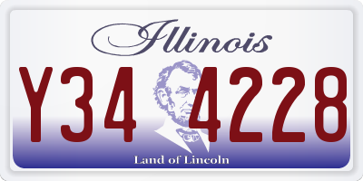 IL license plate Y344228