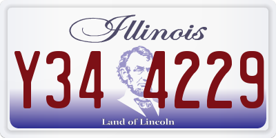 IL license plate Y344229
