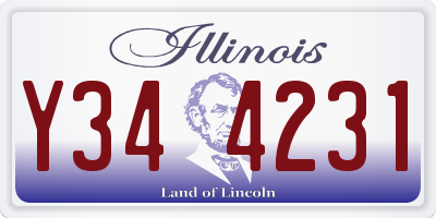 IL license plate Y344231