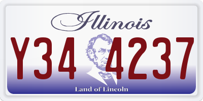 IL license plate Y344237