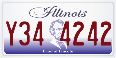 IL license plate Y344242