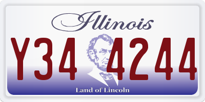 IL license plate Y344244