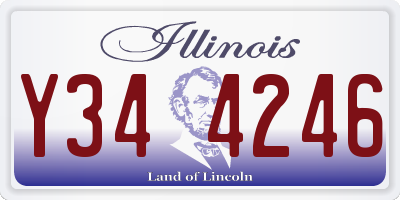 IL license plate Y344246