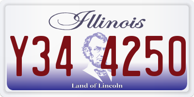 IL license plate Y344250