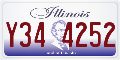 IL license plate Y344252