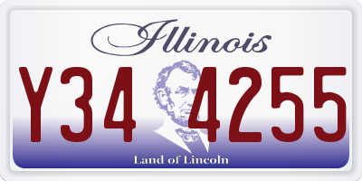 IL license plate Y344255