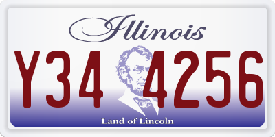 IL license plate Y344256