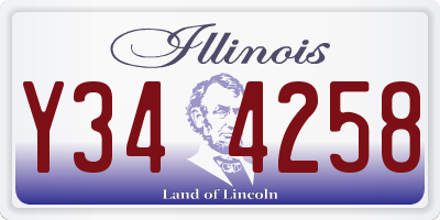 IL license plate Y344258