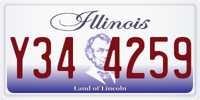 IL license plate Y344259