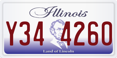 IL license plate Y344260