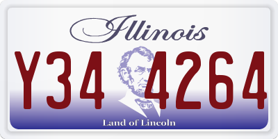 IL license plate Y344264