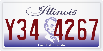 IL license plate Y344267