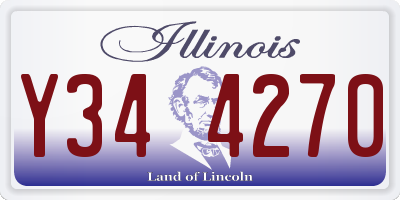 IL license plate Y344270