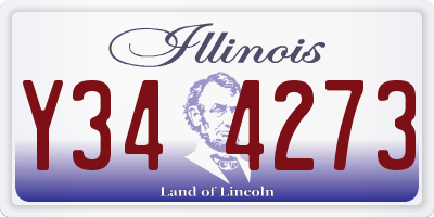 IL license plate Y344273
