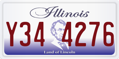 IL license plate Y344276