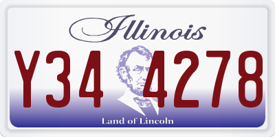 IL license plate Y344278