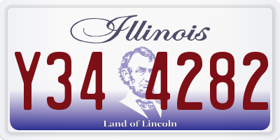 IL license plate Y344282