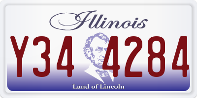 IL license plate Y344284