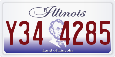 IL license plate Y344285