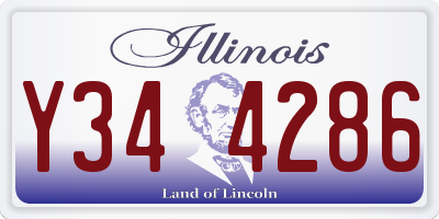 IL license plate Y344286