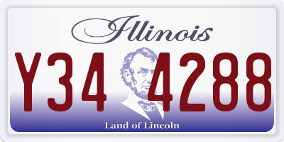 IL license plate Y344288
