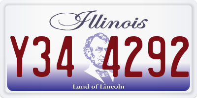 IL license plate Y344292