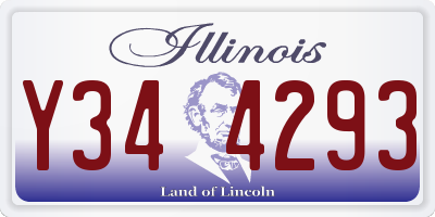 IL license plate Y344293