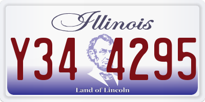 IL license plate Y344295