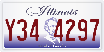 IL license plate Y344297