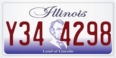IL license plate Y344298
