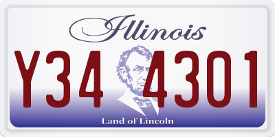 IL license plate Y344301