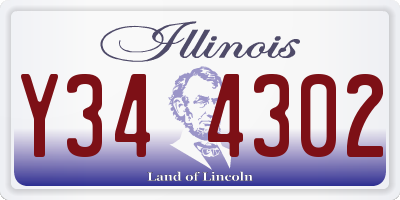 IL license plate Y344302