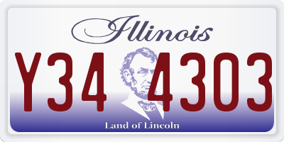 IL license plate Y344303